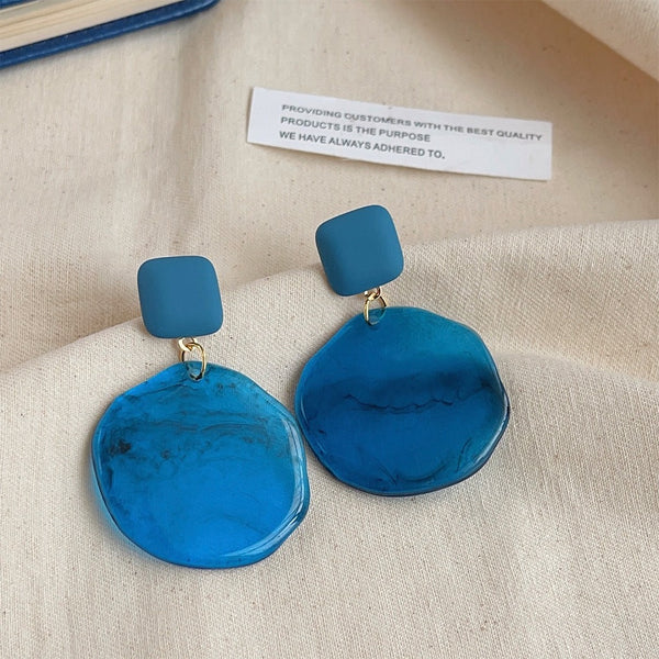 Glacier Ocean Blue Earrings